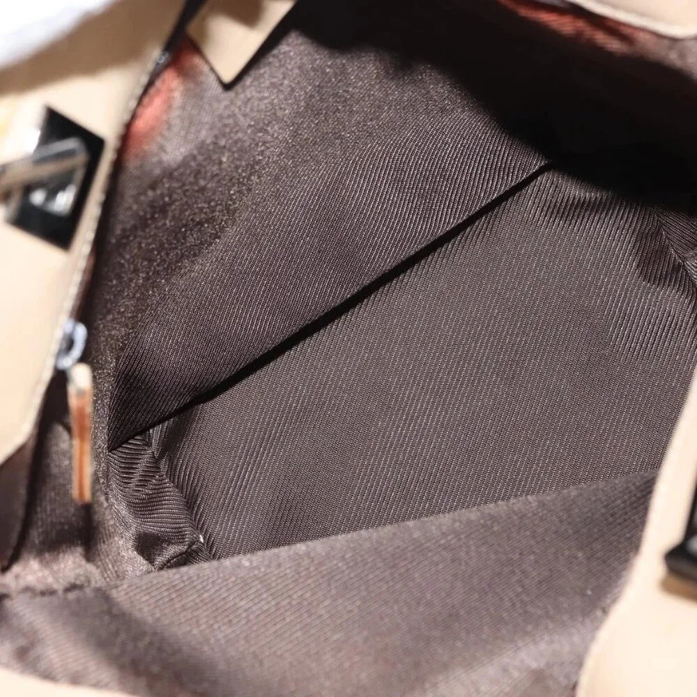 GUCCI GG Canvas Tote Bag Beige Silver 31244 Auth - Picture 13 of 16